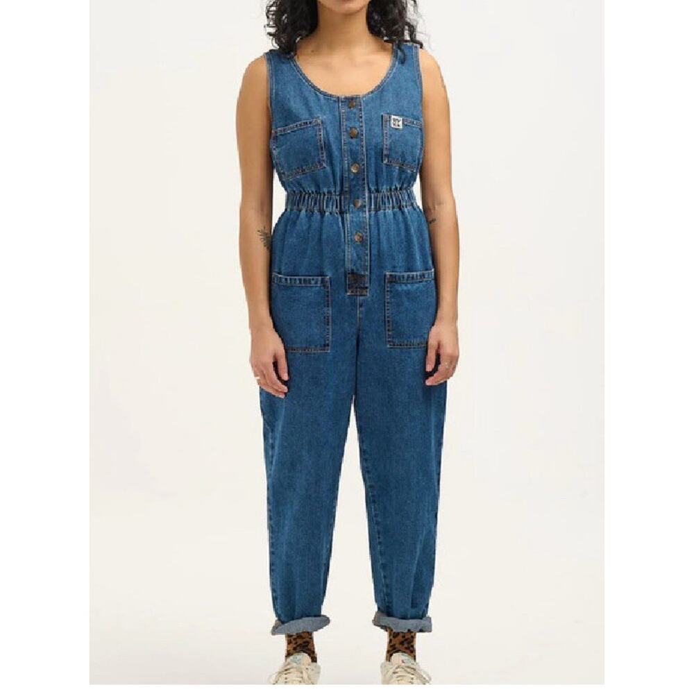 Lucy & Yak Indigo Denim Jumpsuit